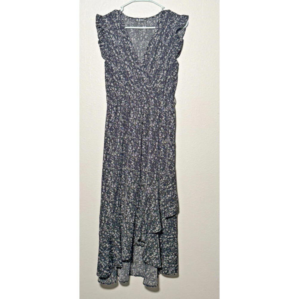 BTFBM Women's Maxi Dress Size Med Flower Ruffles Cottage Prairie‎ Feminine
